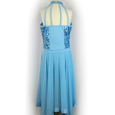 Hire Blue Halterneck Lyrical Dress from Costume Source | Lyrical dance costume for hire Hire Blue Halterneck Lyrical Dress from Costume Source | Lyrical dance costume for hire