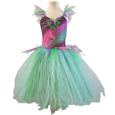 green dress juniors Tania Purple & Green Fairy Tulle Dress – The Lace Anchor main image 0