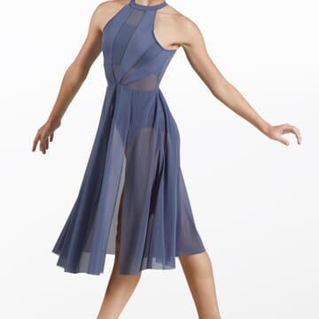 Halter Lyrical Dress - Slate