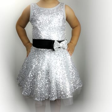Silver Sequin Dress