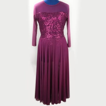 Burgundy Lyrical Dress