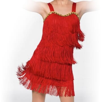Red Fringe Dress