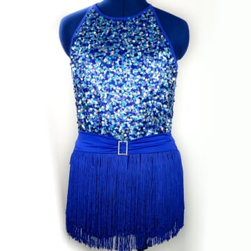 Blue Sequin Flapper