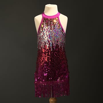 Magenta Sparkle Flapper