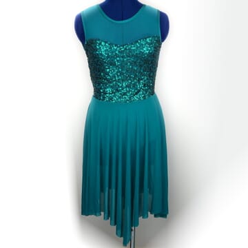 Teal Lyrical Dress