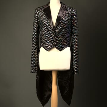 Black Sequin Tailcoat