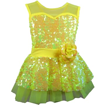 Yellow Sequin Dress