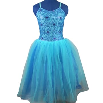 Blue Flower Tutu