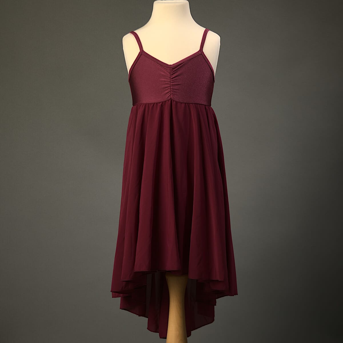 Hire Burgundy Dress from Costume Source Lyrical dance costume for hire