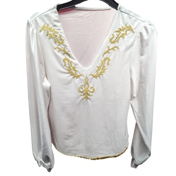 Male Shirt - Gold and White