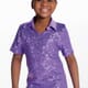 Male Sequin Dance Shirt - Purple