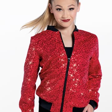 Sequin Jacket - Red