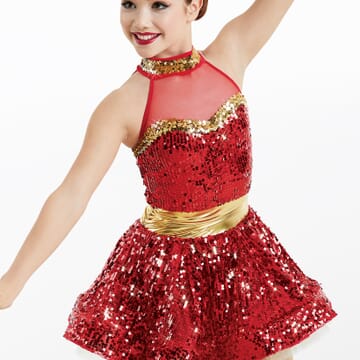 Red Sequin Dress