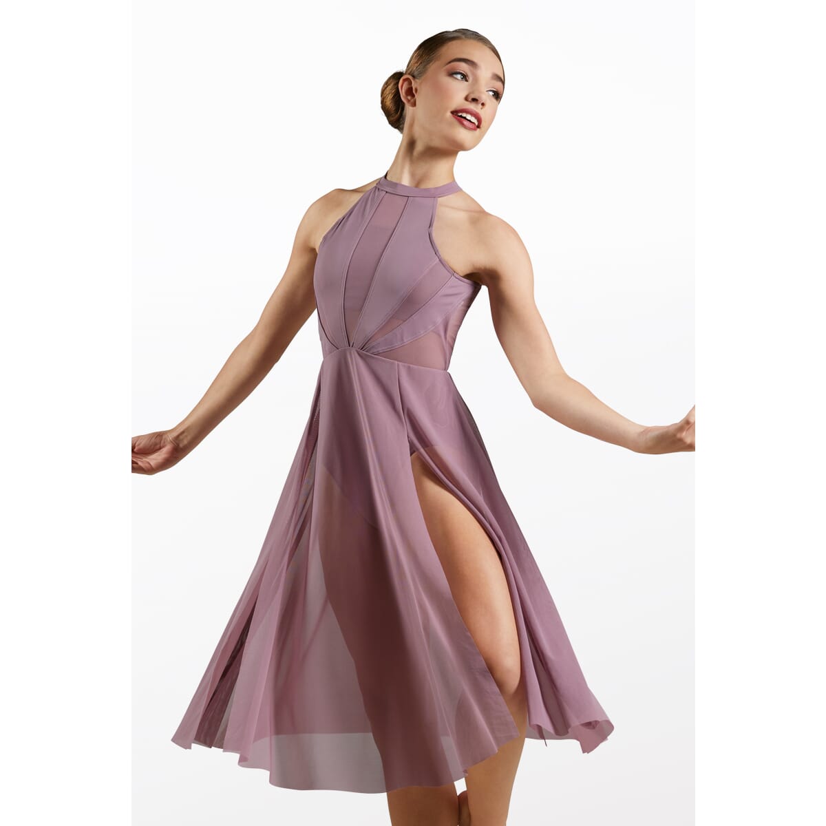 Hire Halter Lyrical Dress Mauve from Costume Source | Lyrical dance ...